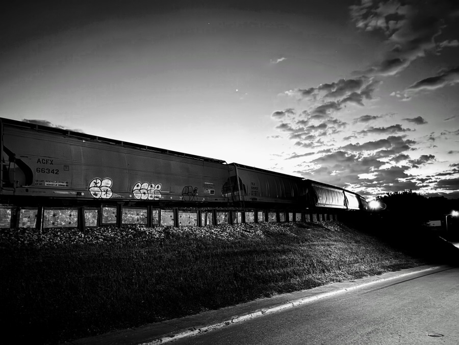 2025 Monochrome Madness (MM) — Railway Cars at a&nbsp;Standstill